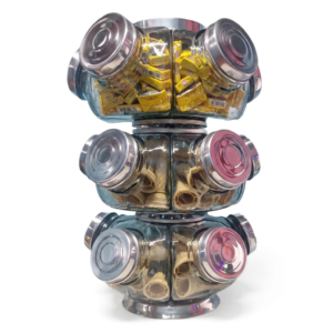 baleiro grande giratório vidro c/ 3 rolamento axial