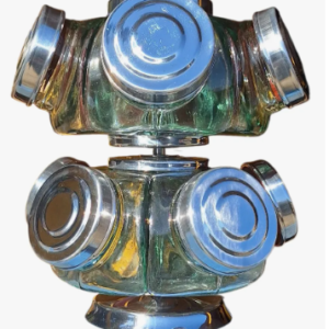 Home baleiro giratório médio duplo alumínio