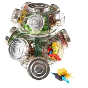 Home baleiro giratório duplo estilo torre