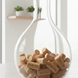 garrafão de vidro porta rolhas 15 litros