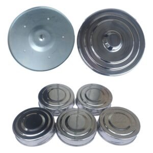 kit 5 tampas 12cm + chapéu 21cm